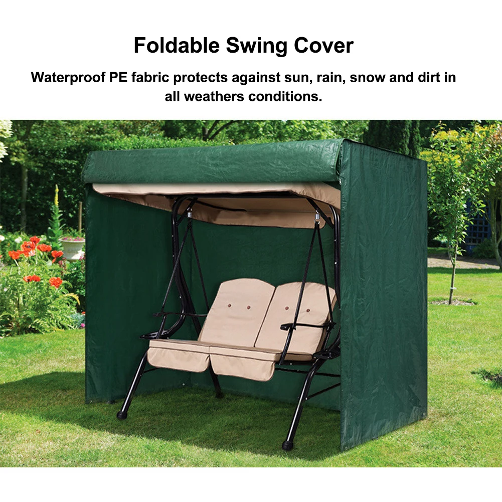 Finether 2 Smooth Zippers Swing Cover Dustproof Dirtproof Sunproof Rainproof and Snowproof for Outdoor Patio Garden Use | Дом и сад