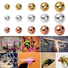 Вольфрамовые бусины 25 шт.компл. 2 мм2,5 мм2,8 мм3,3 мм3,5 мм, материал для вязания мушек, шлицевые бусины для рыбалки, прочные высококачественные снасти