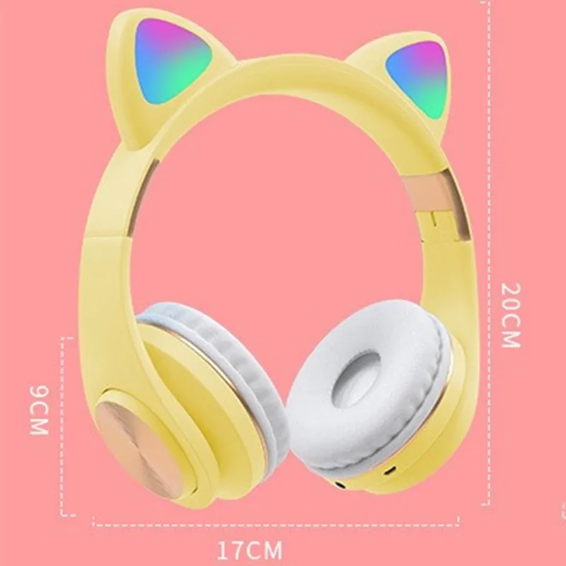 Беспроводные наушники Aoogoor M1 проводные Hi-Fi с цветным рисунком фруктов кошачьими