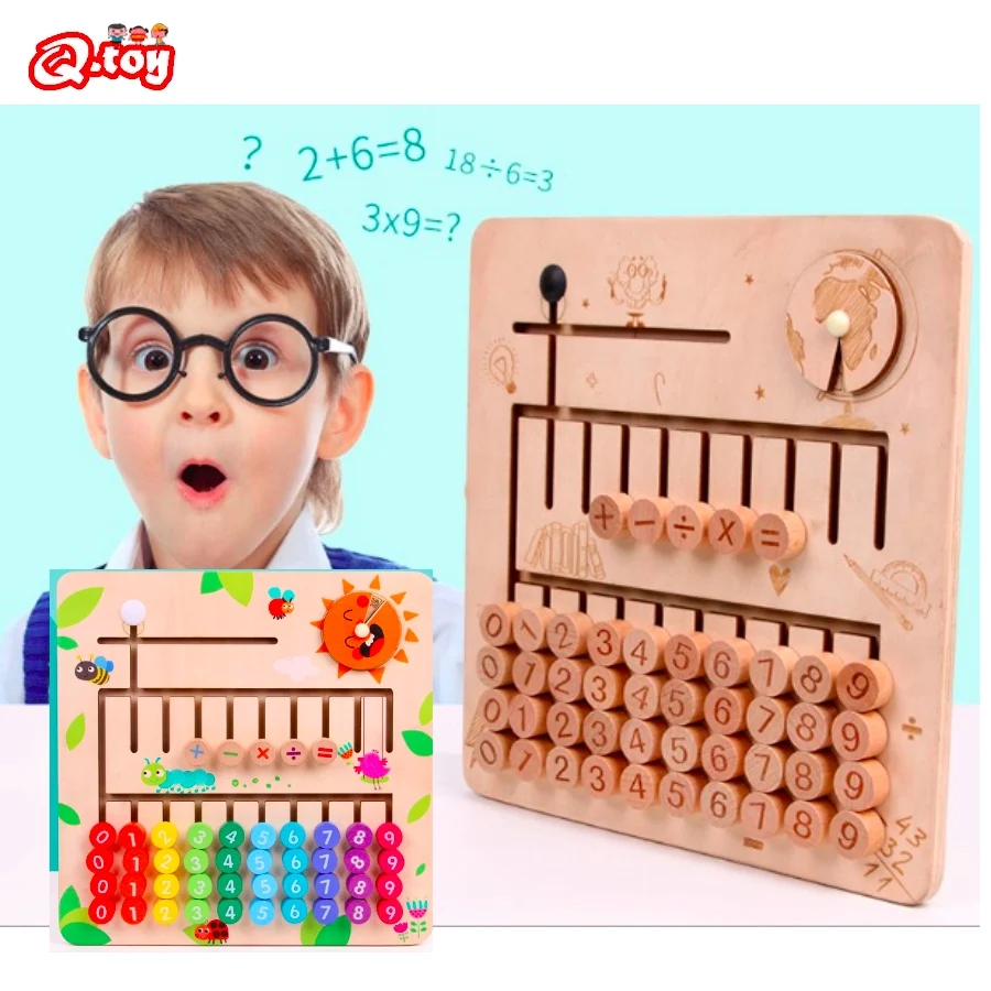 

Детский подарок деревянная математическая игрушка номер обучения детей игра деревянная развивающая игрушка Монтессори обучение математи...