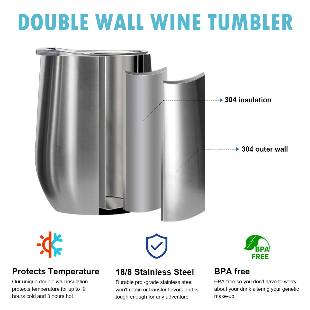 12 унций бутылка для воды из нержавеющей стали кружка в виде яичницы стакан