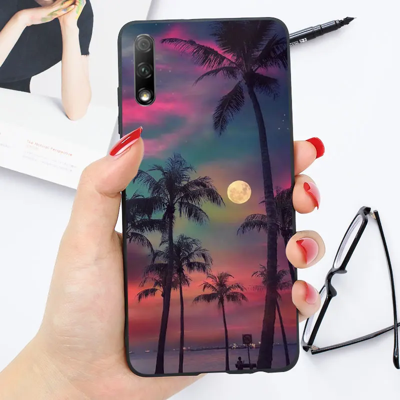 xx17 Для huawei Honor 8X чехол глянцевый яркий силиконовый бампер Honor 9X 8A 8C 8S 8X задняя крышка чехол s - Цвет: xx17