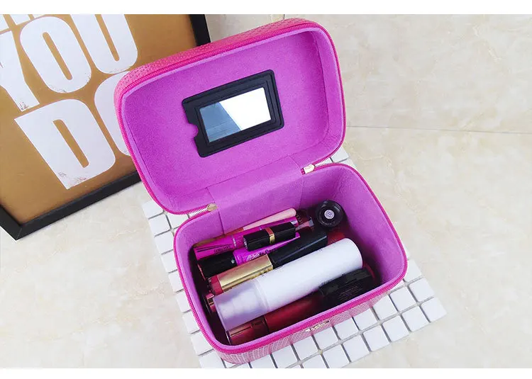 USOUL beauty чехол с короной большой емкости, профессиональный органайзер для макияжа, косметичка, портативный чехол для хранения кистей, Bolso Mujer