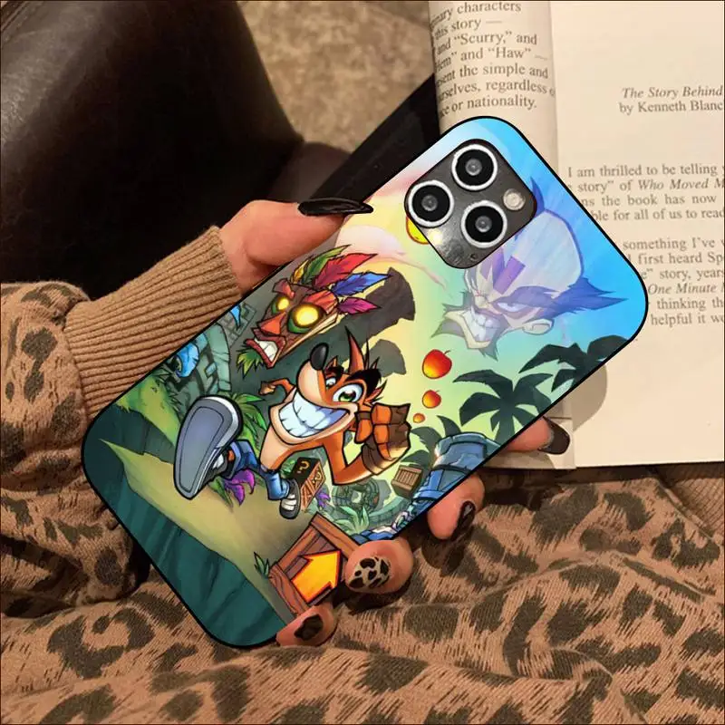 hot game crash bandicoot phone case for iphone 13 8 7 6s plus x 5s se 2020 xr 11 12 mini pro xs max free global shipping