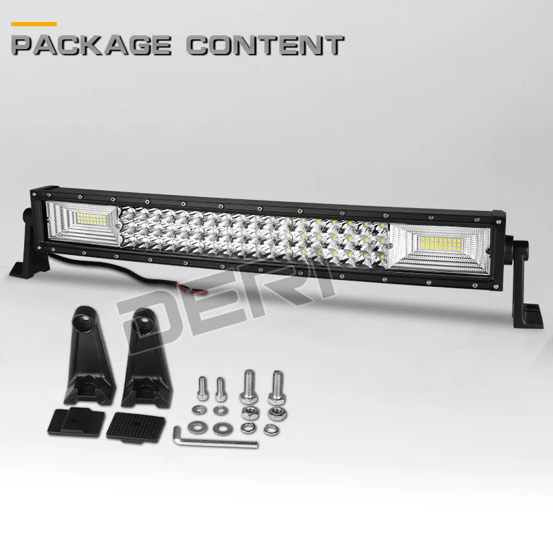 Изогнутая 3 рядная светодиодсветильник вая балка для внедорожников 22 32 42 дюйма