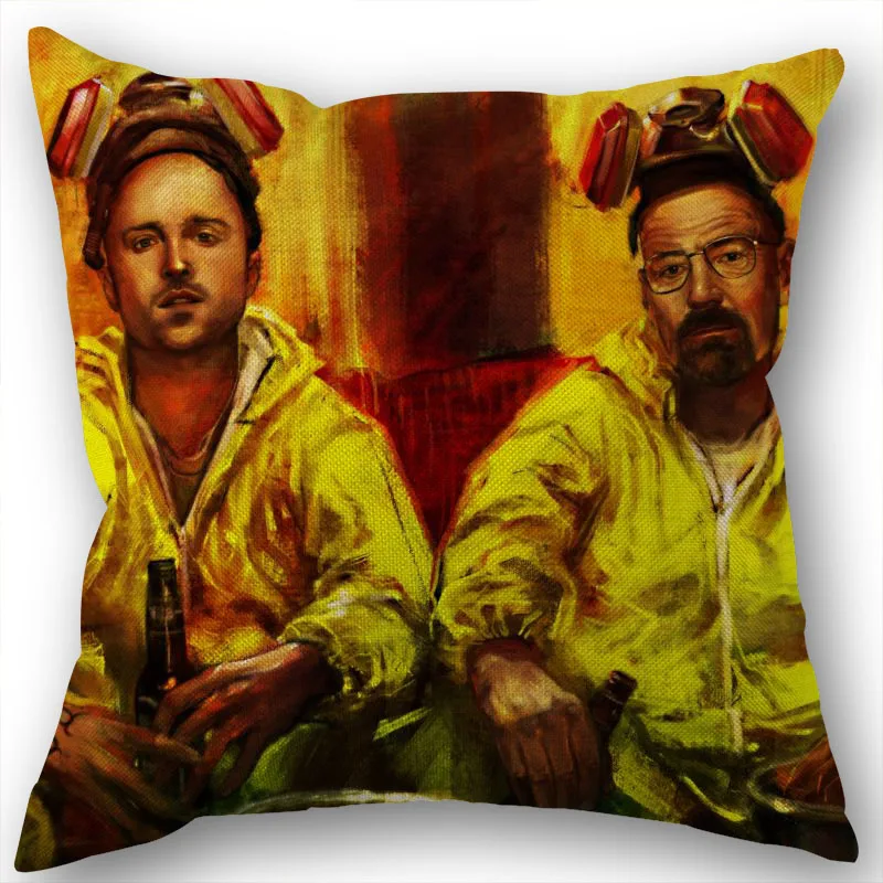 

Custom KPOP Breaking Bad Cotton Linen Square Zippered Pillow Cover For Office Family Customize Your Picture 45*45cm