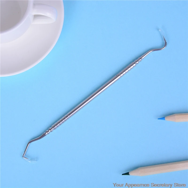 

Stainless Steel Dental Tool Products Double Ends Dentist Teeth Clean Hygiene Explorer Probe hook Pick 1pcs