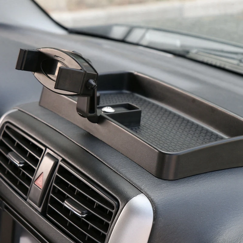 car auto mount dashboard mobile phone stand holder with storage box fit for suzuki jimny 2007 2015 interior accessories free global shipping