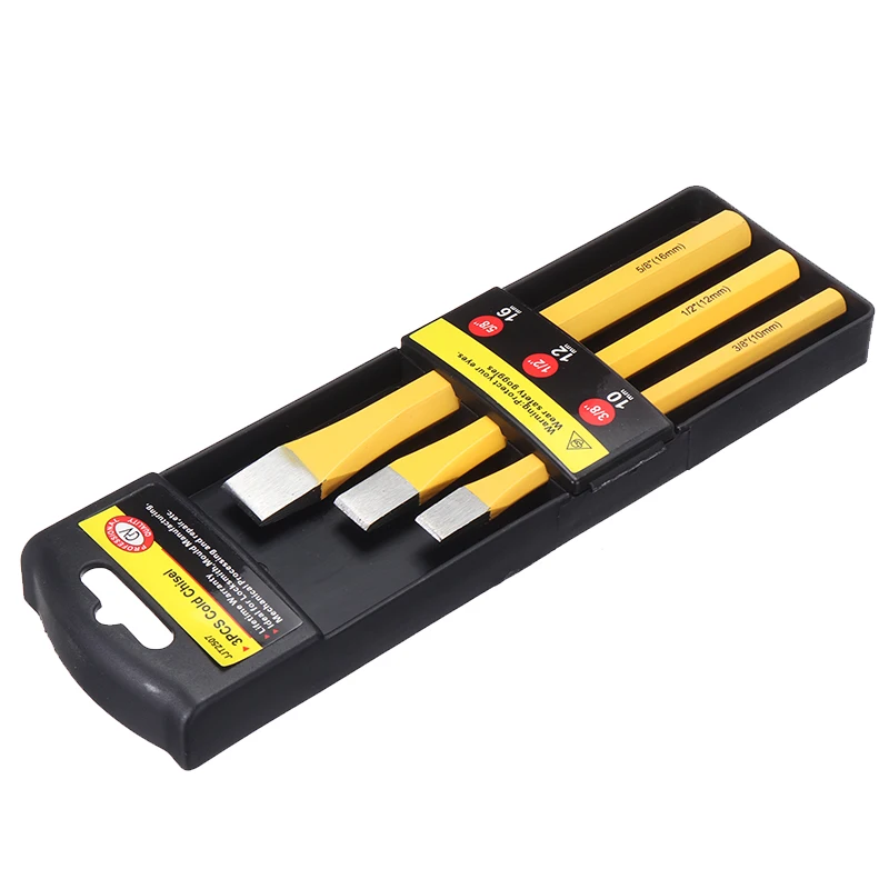 Комплект из 3 предметов однотонная Сталь плоский ручное зубило резьба по дереву