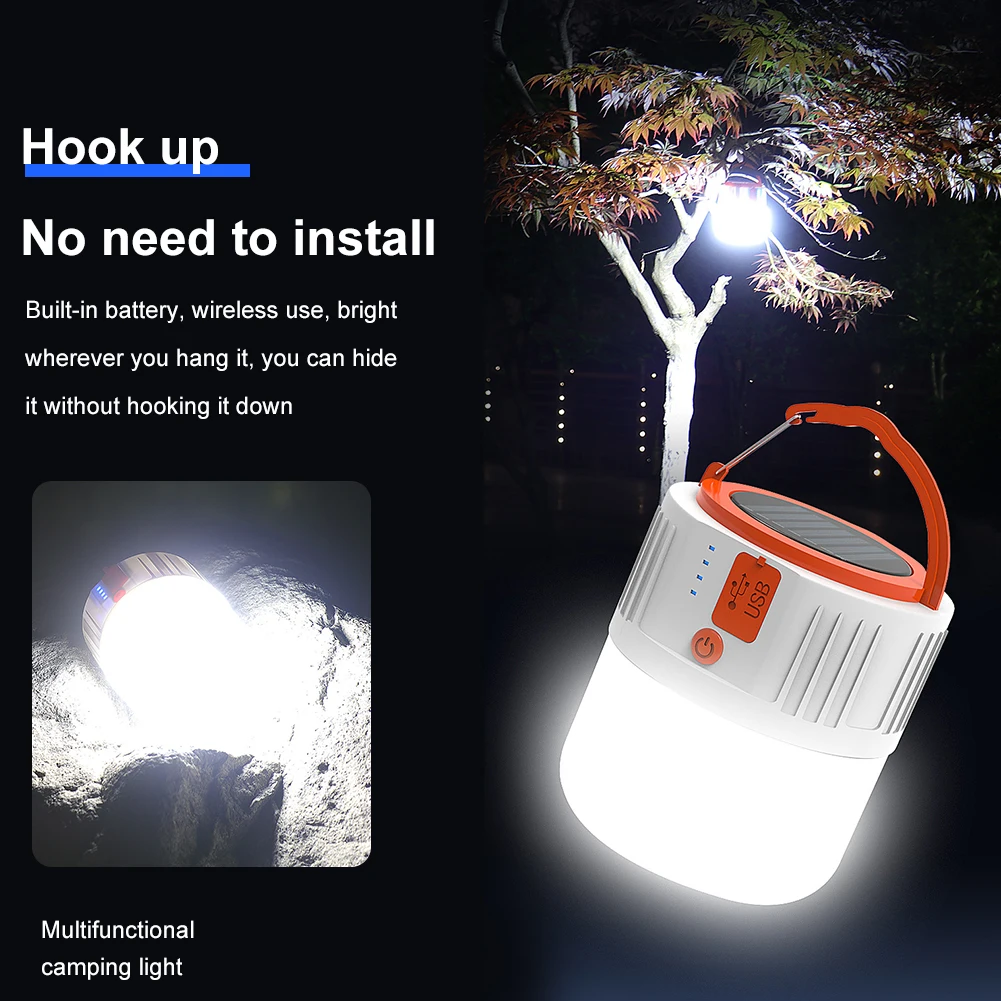 

Multi-function24LED Solar Light Outdoor Solar Lamp Powered Sunlight Waterproof USB Rechargeable Camping Light