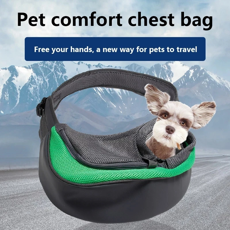 

Fashionable Pet Carrying Comfortable Portable Chest Bag Diagonal Shoulder Travel Outdoor Cat Dog Backpack Transport Accessories