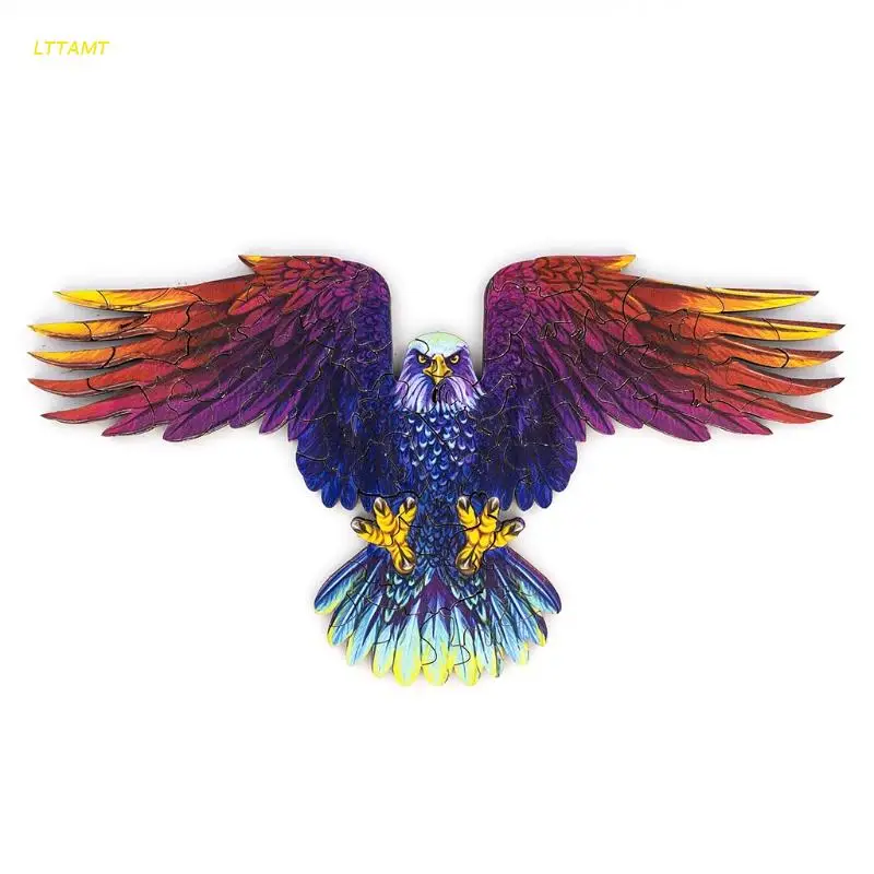 

Креативная деревянная игрушка-пазл с деталями в форме животных, интерактивные Семейные игры