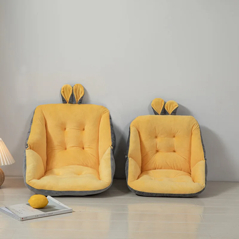 

Office Chair Cushion Back Cushions Cute Chair Mat Thick Soft Fleece Conjoined Pad Sofa Balcony Warm Comfort Car Seat Home Decor