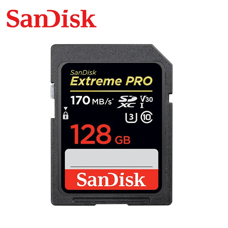 Карта памяти SanDisk Extreme Pro SDHC/SDXC SD карта 256 ГБ 128 64 32 C10 U3 V30 флэш для камеры|Карты