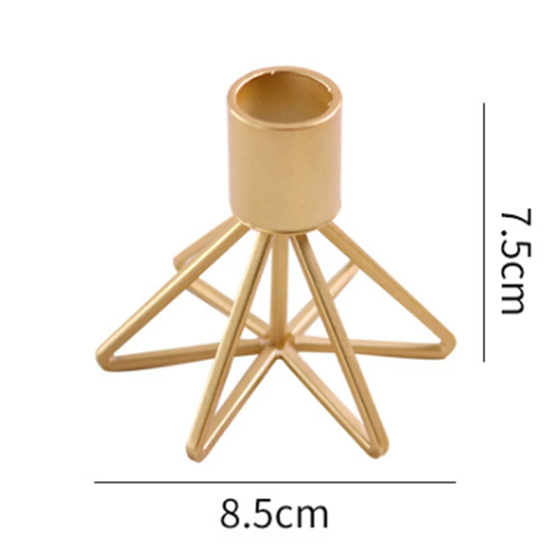 1 шт. подсвечник новый модный однотонный металлический Настольный Декор для дома