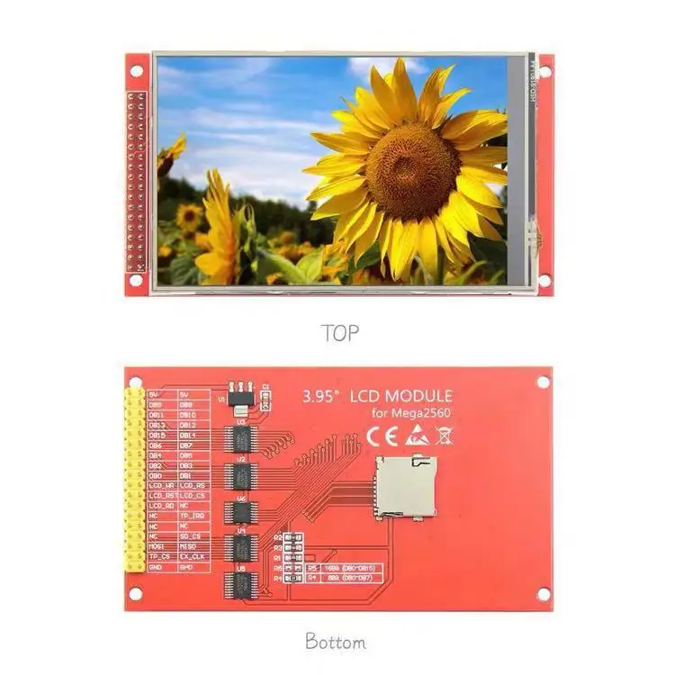 

Цветной ЖК-дисплей TFT с сенсорной панелью, модуль для Arduino UNO Mega2560, 8 бит, 3,95/4,0 дюйма, 320*480, ILI9488 / ST7796S