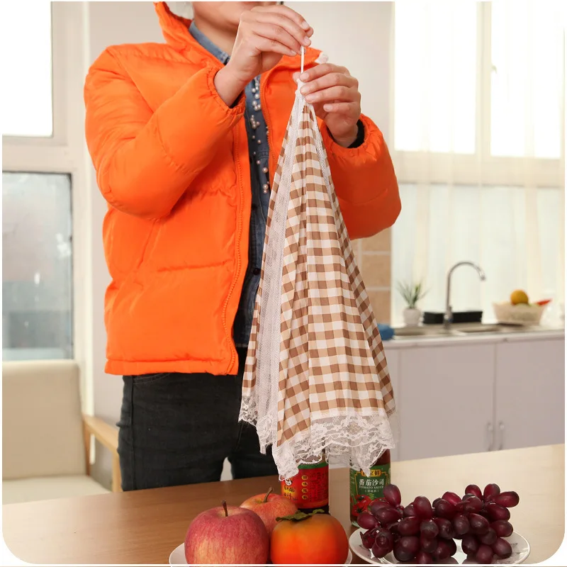 Food Covers Kitchen Cooking Tools Foldable Table Cover Umbrella Style Anti Fly Mosquito Meal Mesh | Дом и сад