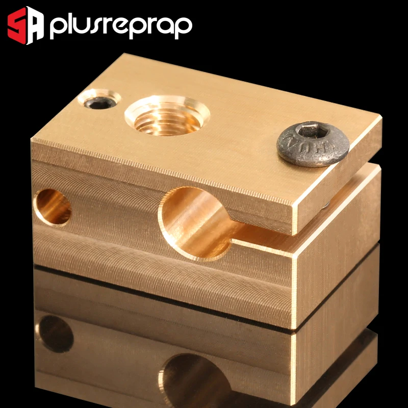 2 шт. медный латунный нагревательный блок V6 J head Hotend 3D принтер сопла подходит для