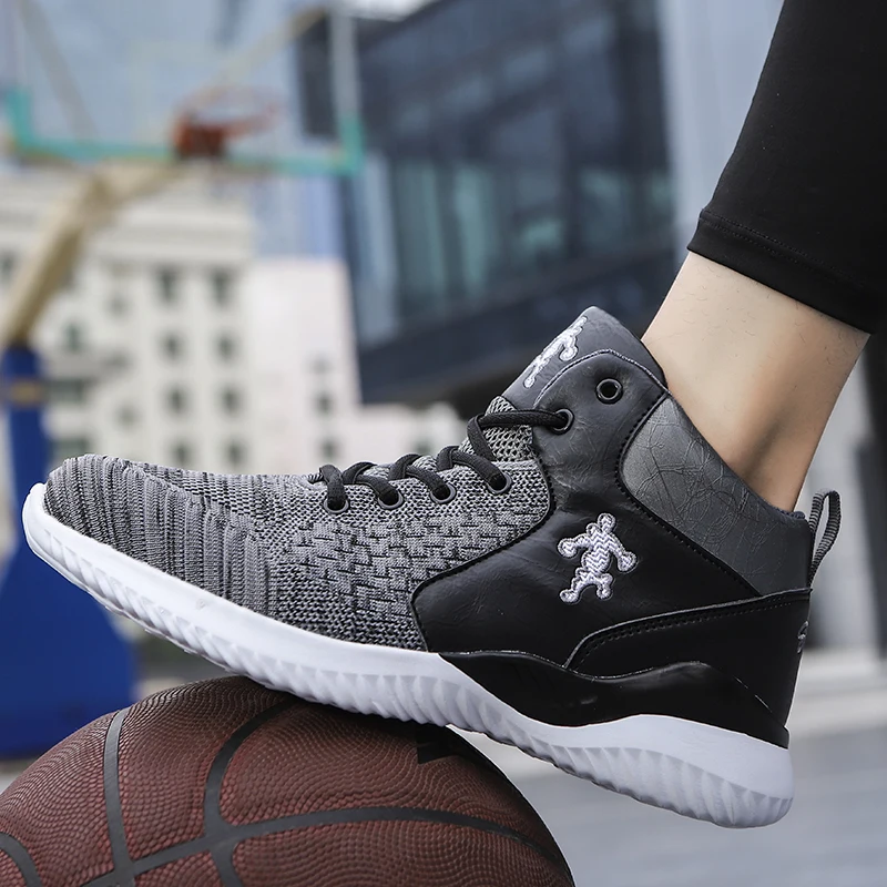 Мужская баскетбольная обувь дышащая удобная спортивная Jordan Спортивная с высоким