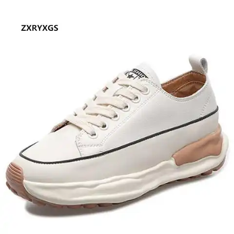 Хит продаж 2022, новые белые кроссовки из натуральной кожи, модная обувь для отдыха, Универсальные женские кроссовки, обувь с бархатной подкла...