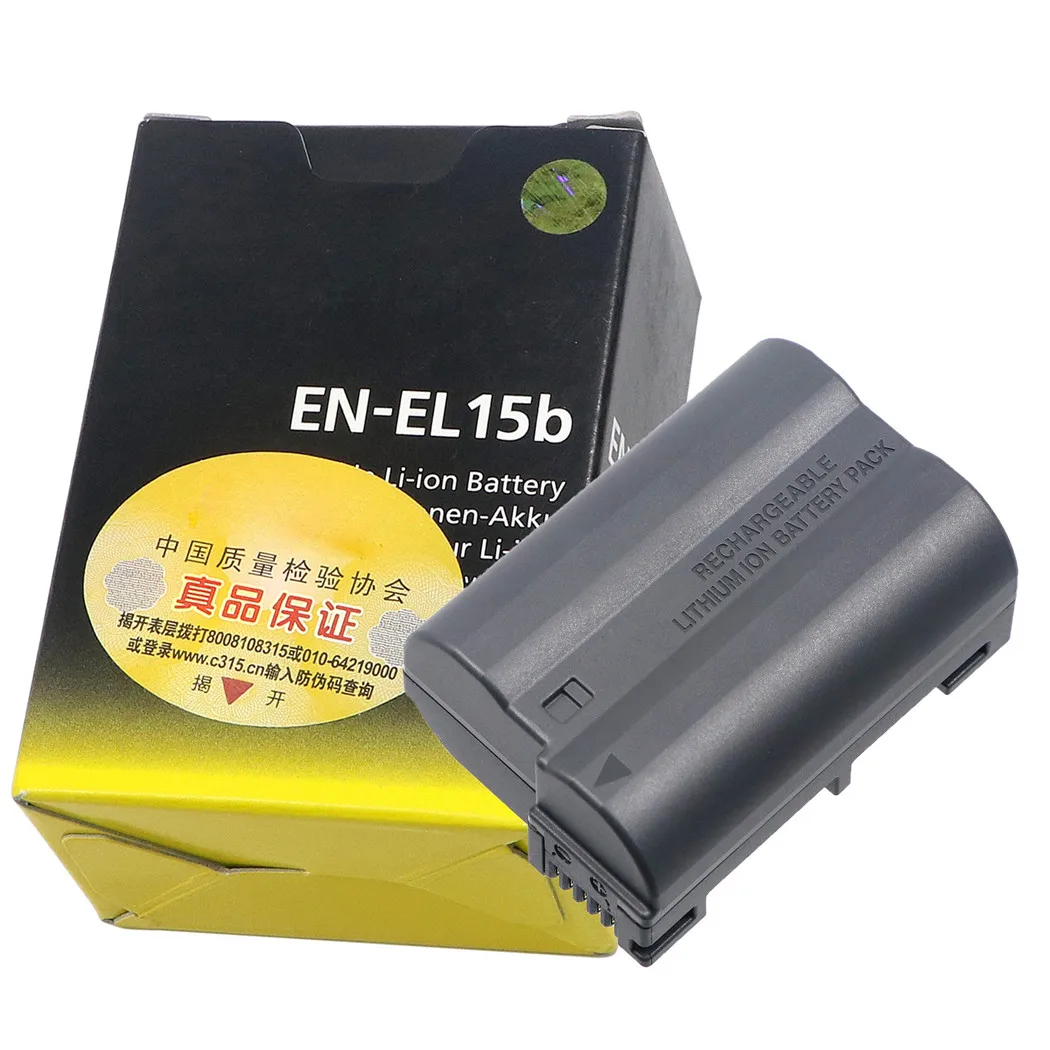Аккумулятор для камеры ENEL15b EN EL15b 1900 мА/ч Nikon Z6 Z7 беззеркальных зеркальных элементов D850 D810 D750 D610 D7500 D7200