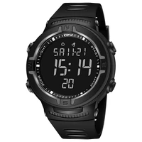 negative display digital watches 30 meter water resistent stopwatch hourly reminder led blacklight