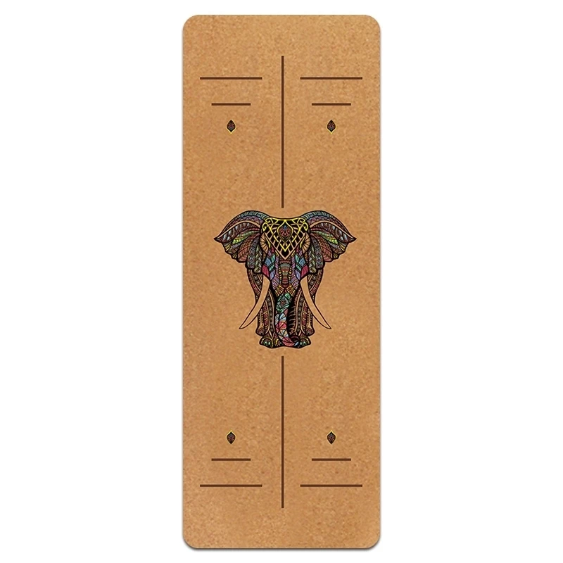 

183 * 61CM Natural Rubber Yoga Mat Printing Ladies High Quality Fitness Mat Pilates Fitness Exercise Health Fitness High Quality