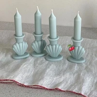 3d candle silicone mold candle making shell candle holder design pole candle mold aroma candle decoration diy material