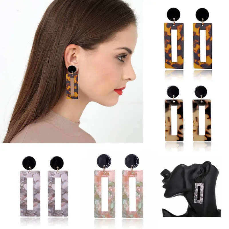 Модные трендовые украшения простые дизайнерские геометрические серьги