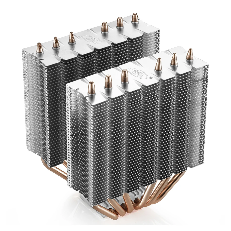 Кулер для процессора DEEPCOOL NEPTWIN V2 6 тепловых трубок двойной радиатор 120 мм синяя