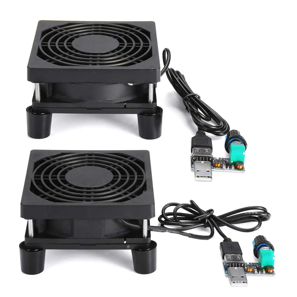 Охлаждающая стойка вентилятора для маршрутизатора сделай сам 9 см контроллер