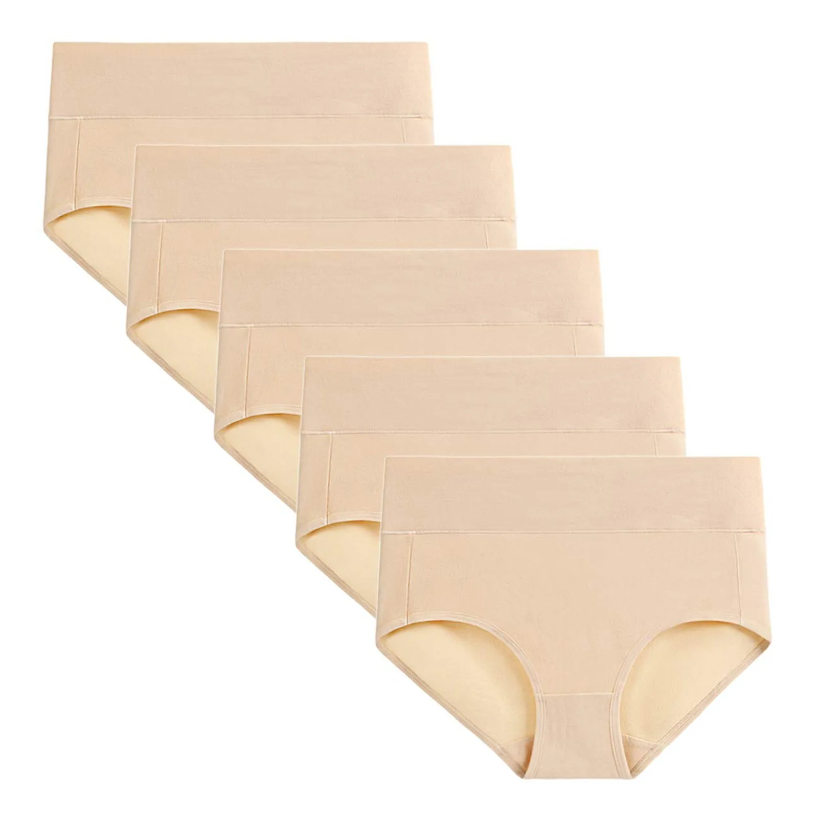 5 шт. женские бесшовные трусы из органического хлопка | Женская одежда