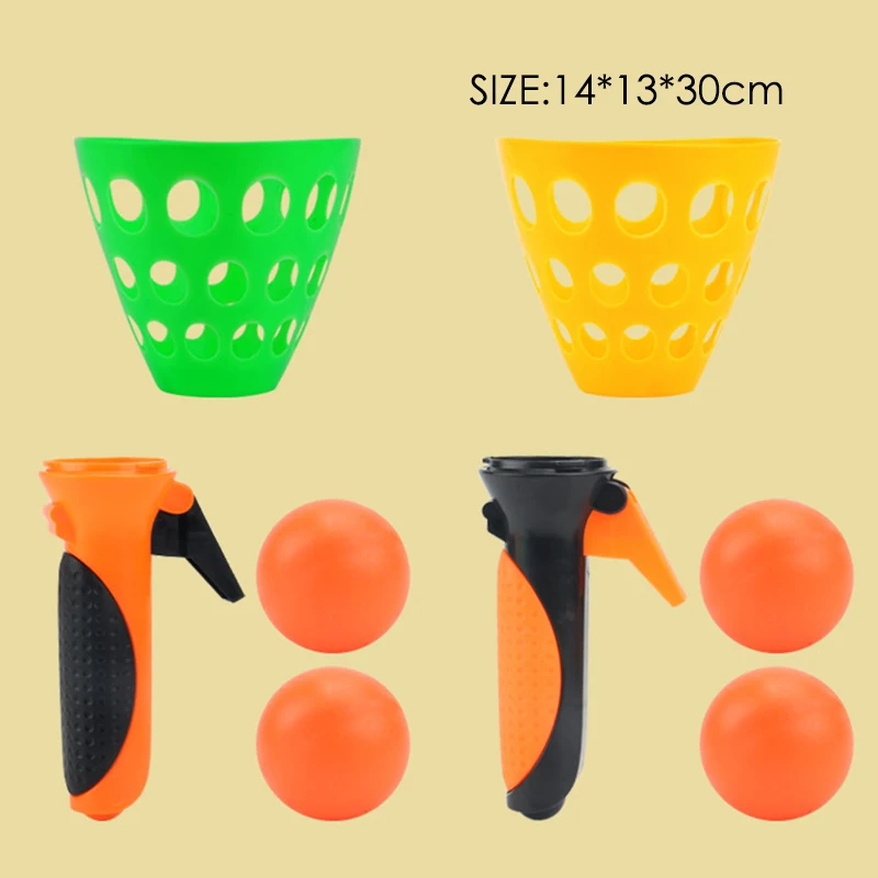 

Double Butt Ping Pong Ball Outdoor Sports Game Toy Launch Throw Catch Ball Set Parent-Child Interactive Toys