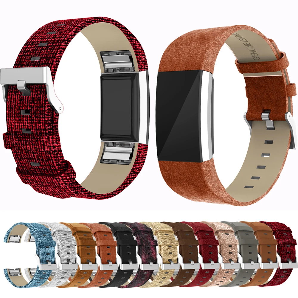 Мода луч кожаный Смарт часы ремешок для Fitbit заряд 2 сменный наручных часов