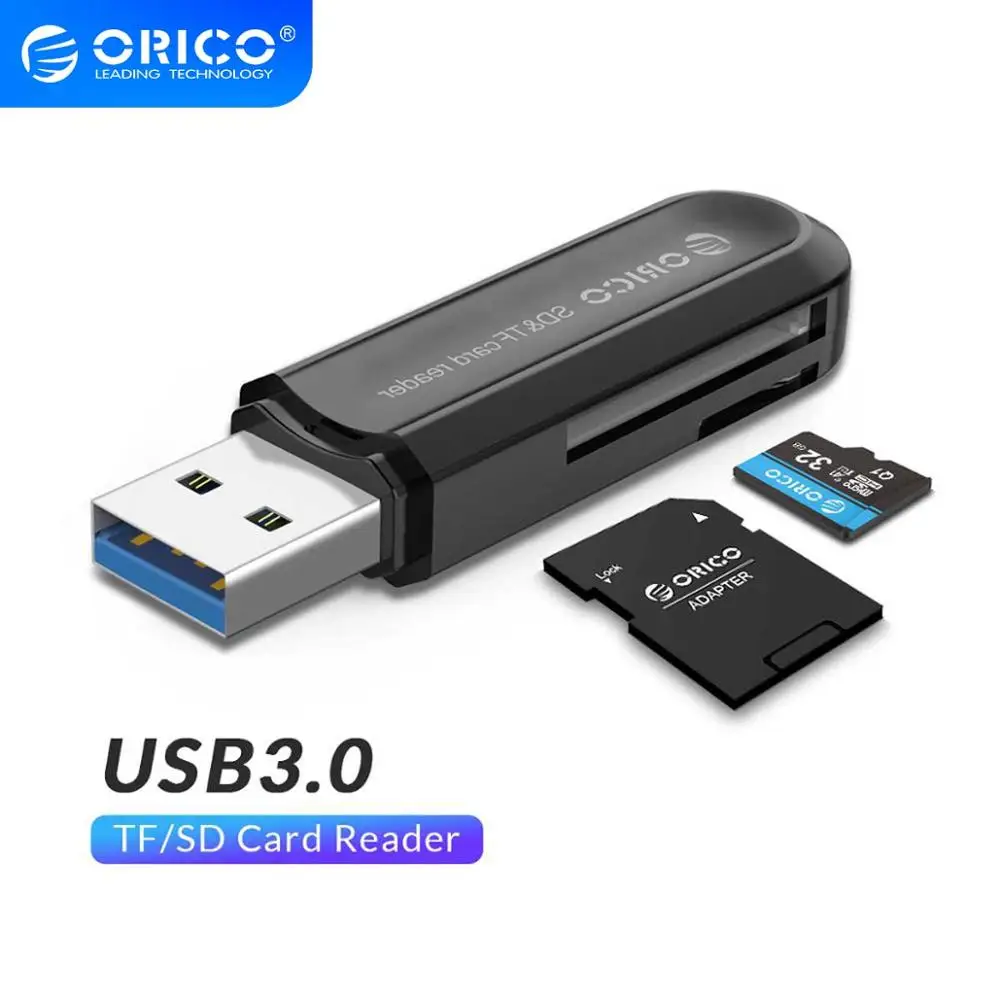 ORICO кардридер USB 3 0 SD/Micro SD TF карта памяти адаптер для Macbook Pro Samsung ноутбука USB3.0
