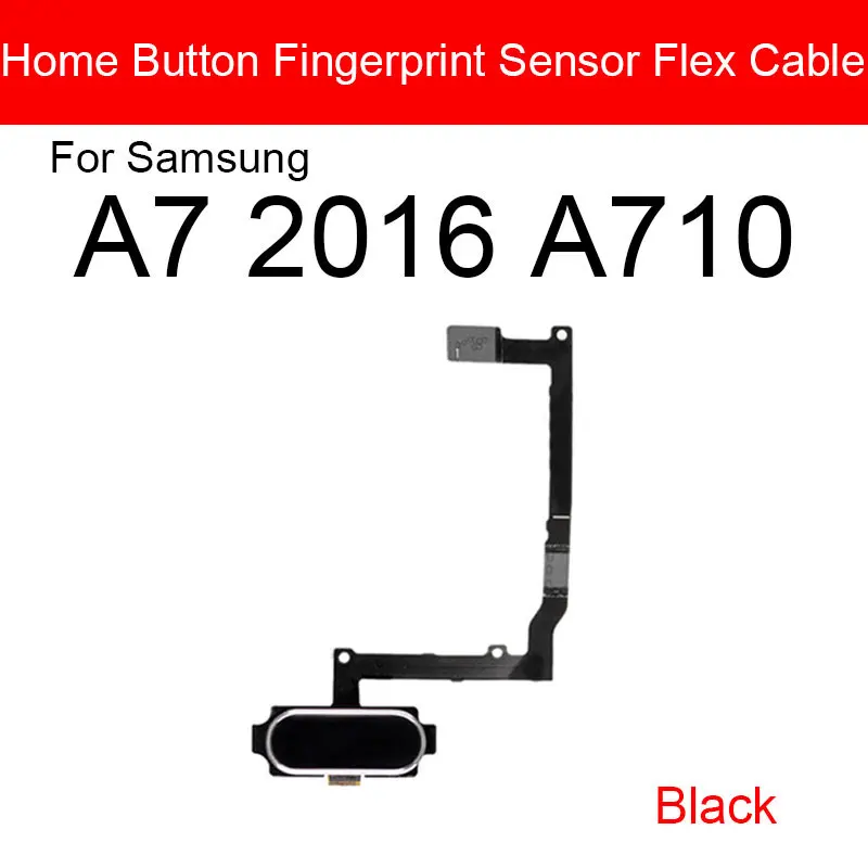 Гибкий кабель с датчиком отпечатков пальцев для Samsung Galaxy A5 A7 2016 A510 A710 Кнопка меню