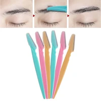 6pcs professional eyebrow shaping razor knife shaper blade facial hair trimmer remover shaver cosmetic brow knife makeup tool