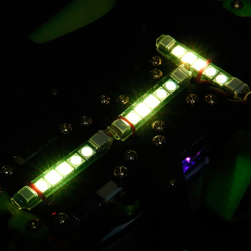 Если светильник Программируемый RGB 5 светодиодный светильник s 5V супер светодиодный светильник хвост светильник печатной платы 3 контактный разъем для Радиоуправляемый гоночный Дрон с видом от первого лица ночное F светильник