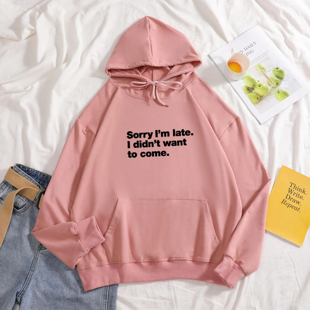 Letter Hoodie Oversize Clothes Harajuku Plus Size Streetwear Womens Cotton Sweetshirt Couple Hoodies Funny Sweatshirts for Women