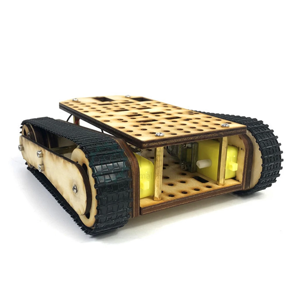 

Small Hammer SN8600 DIY Wooden RC Robot Tank Assembled Robot Kit