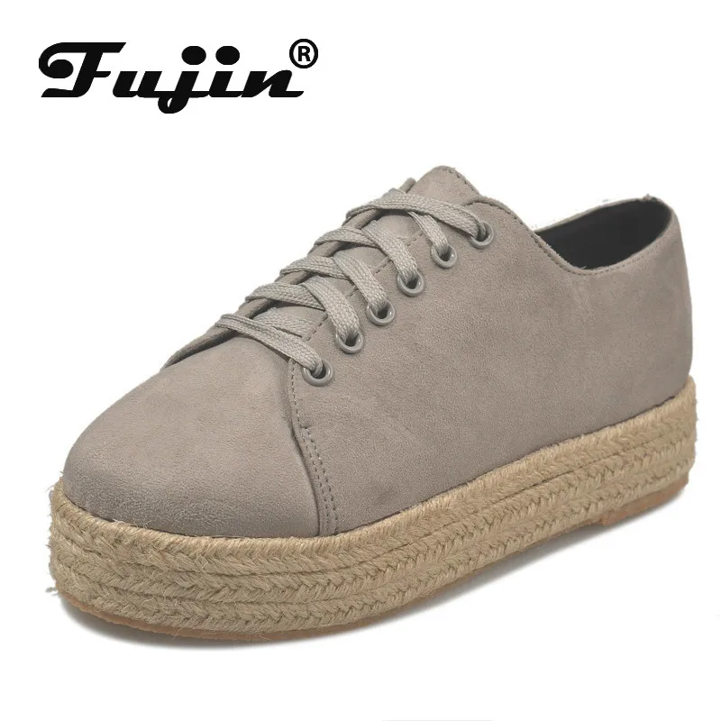 Fujin/женская повседневная обувь на плоской подошве Прямая поставка Сезон осень