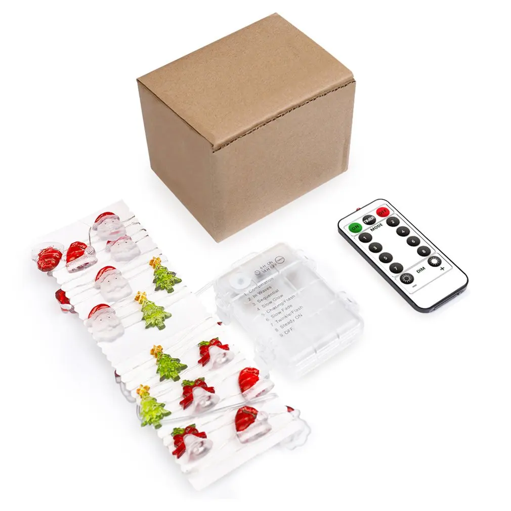 

Горячая новинка мини рождественские огни украшения на батарейках для спальни рождественские вечеринки свадьбы с пультом дистанционного у...