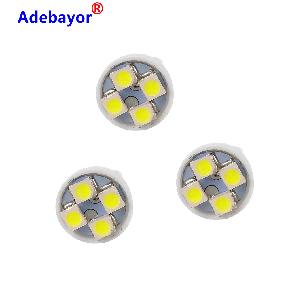 1000 шт. T10 194 W5w 4 SMD 3528 1210 автомобильная светодиодная лампа белого Wholelsaes