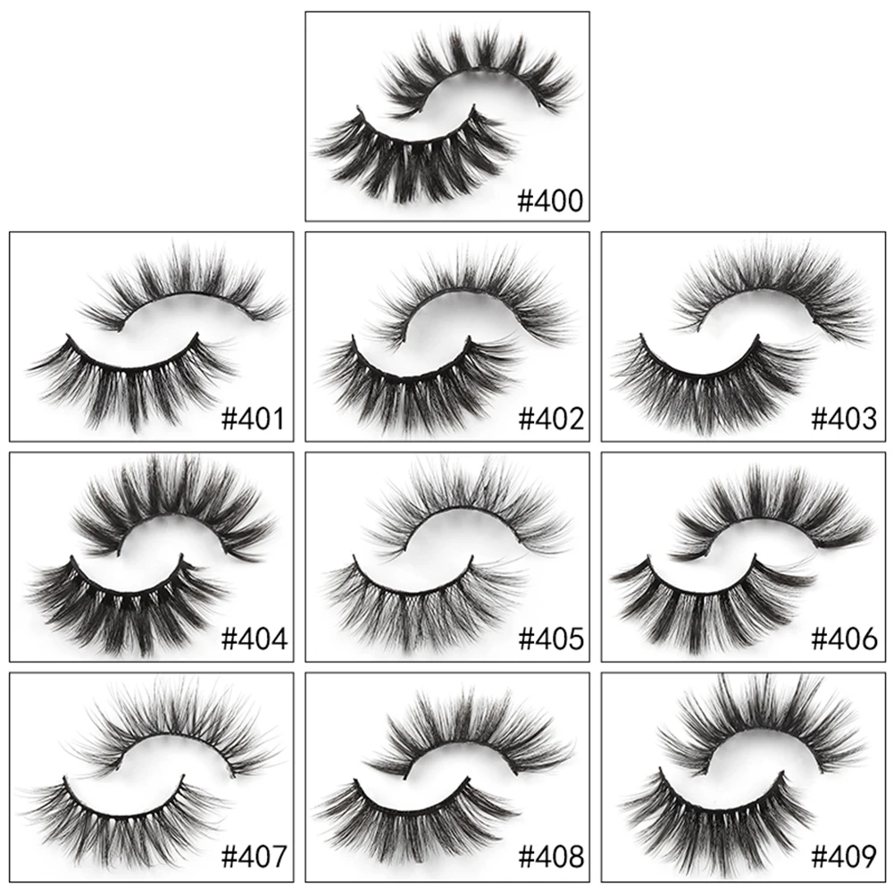 

10Pairs Mixed 3D Mink Fake Eye Lashes Natural Long Wispy Handmade False Eyelashes Makeup Extension Eyelashes Makeup Tools