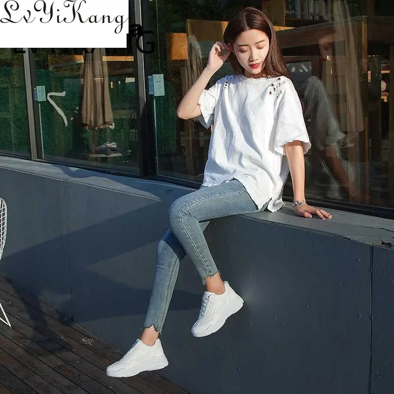 Новинка 2019 Весенняя модная женская повседневная обувь замшевые кожаные туфли на