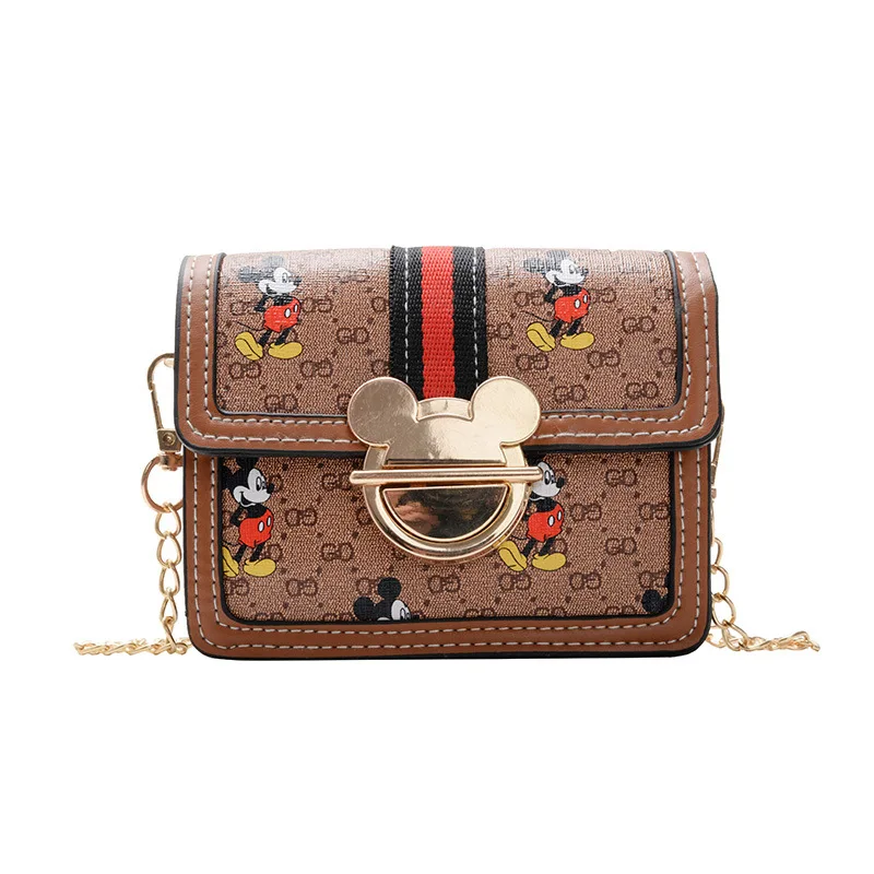 

Disney Mickey's metal head Purses and Handbags Luxury Designer Crossbody Bags Kawaii Shoulder Bags Mini Kid Purses Clutch Bag