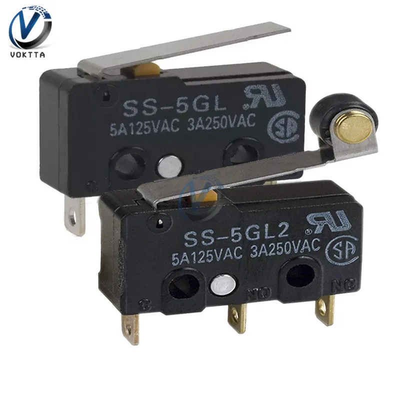 Микроконцевой выключатель для 3D-принтера 5 шт./лот SS-5GL SS-5GL2 3 контакта с шариками