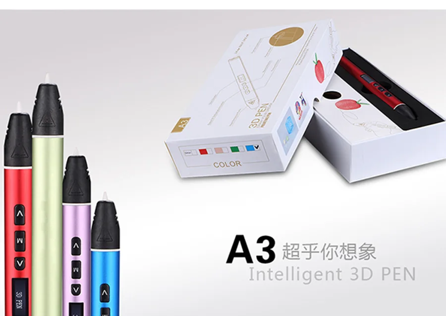 USB 3D Ручка 3D ручка для печати и 50 м pla нити 5 м x10 цветов лучший рождественский подарок