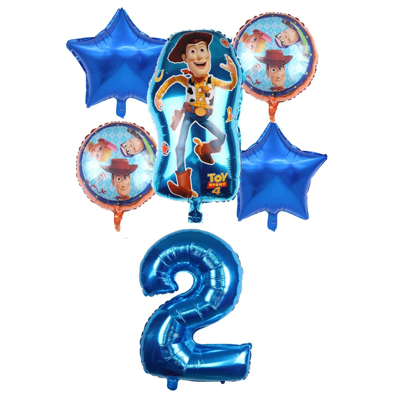 1 комплект Globos мультфильма История игрушек 4 древесные с рисунком Базза Лайтера