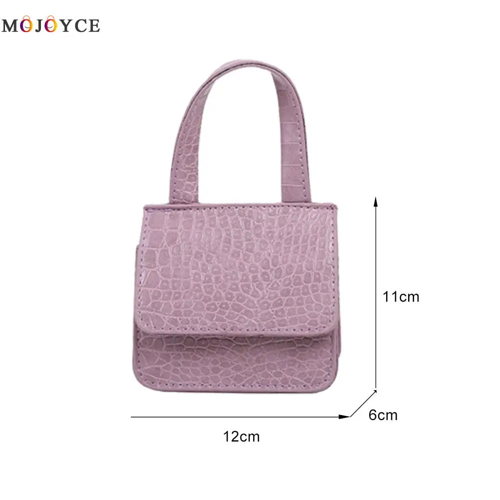 

Fashion Alligator Pattern Shoulder Bags For Women 2020 Crescent Contrast Solid Color PU Leather Super Mini Crossbody Phone Bags